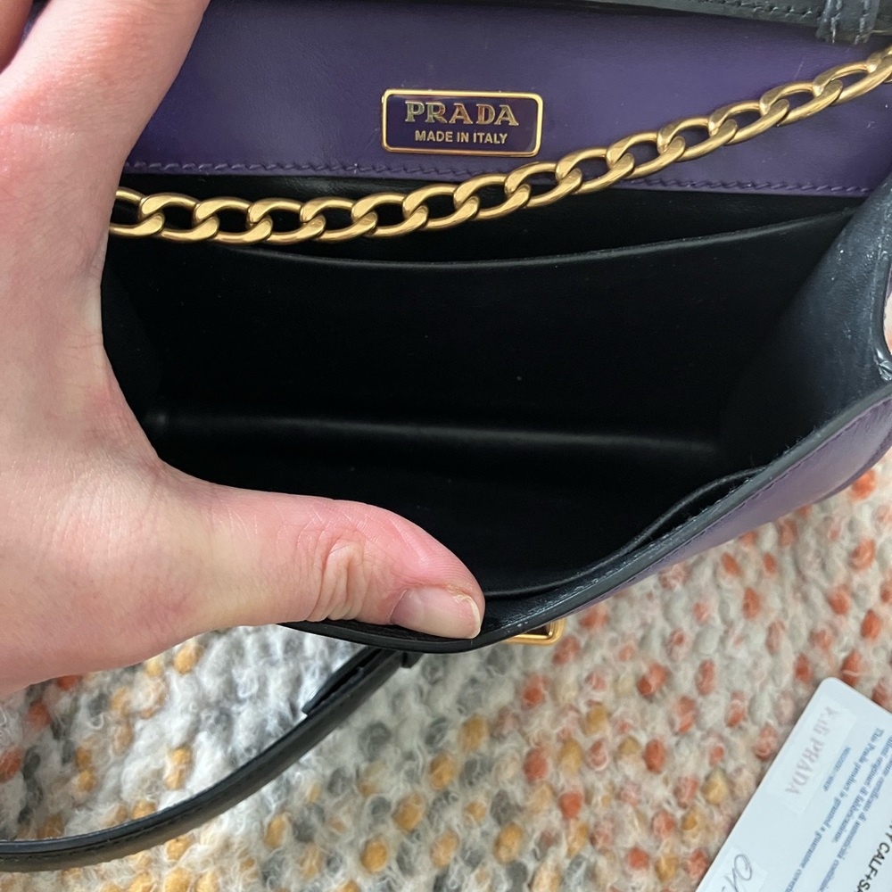 Prada City Calf Astrology Cahier, Viola + Nero. - Picture 7 of 9